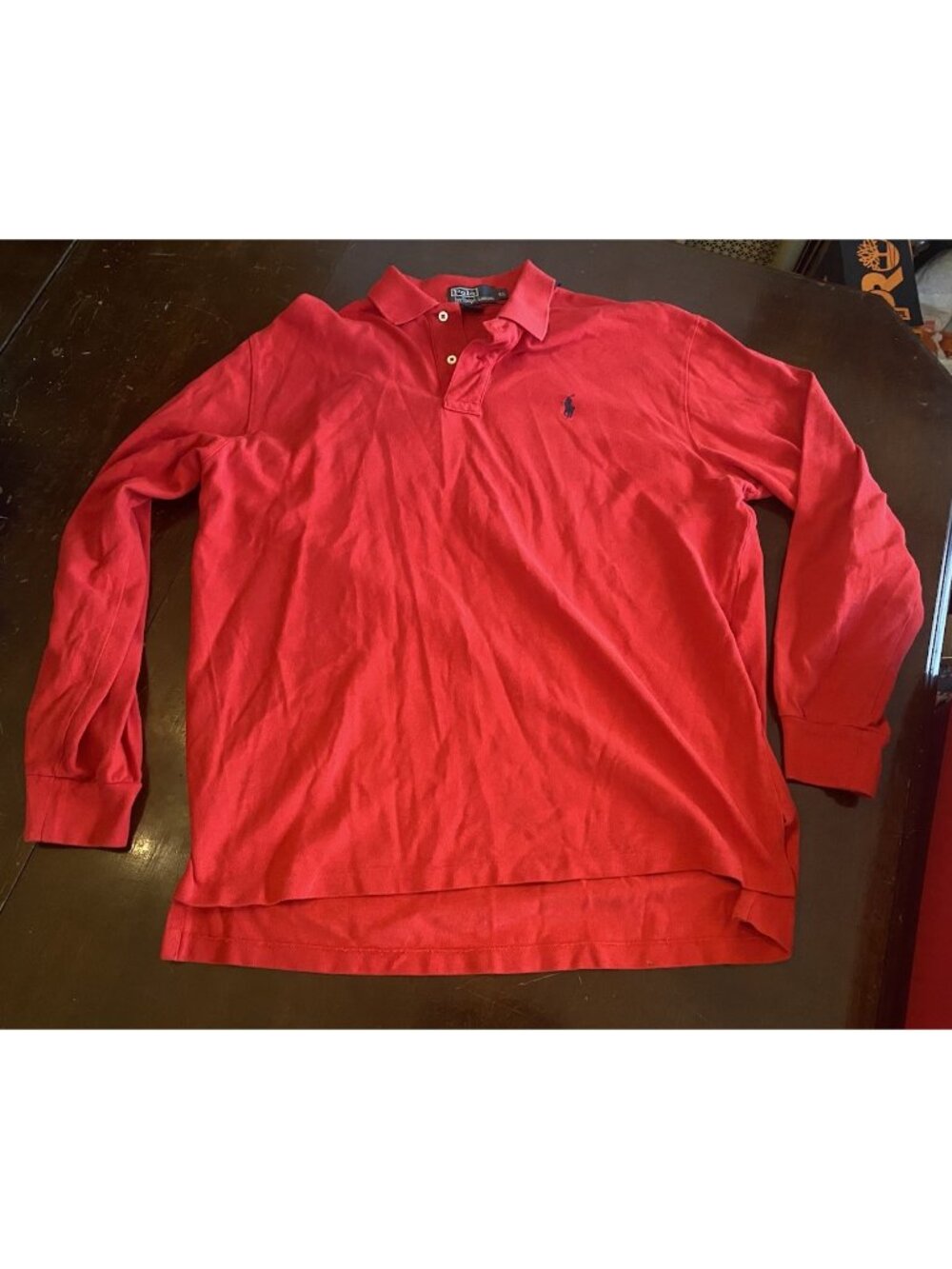 Polo Ralph Lauren Red Long sleeve Polo XL